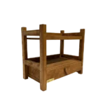 استند چوبی دو طبقه کشودار رومیزی - تصویر 2