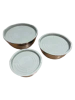 لگن آشپزخانه استیل ۳ تیکه درب دار - تصویر 3