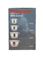 لگن آشپزخانه استیل 4 تیکه درب دار - تصویر 3