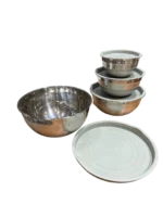 لگن آشپزخانه استیل 4 تیکه درب دار - تصویر 2