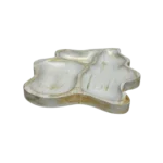 اردوخوری دفرمه سرامیکی سفید طلایی